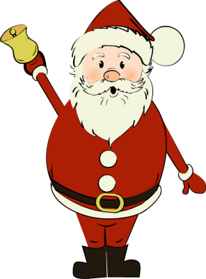 Hand Drawn Santa Ringing Bell - Free Clip Arts Online | Fotor Photo Editor