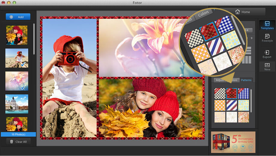 how to make a photo collage on mac