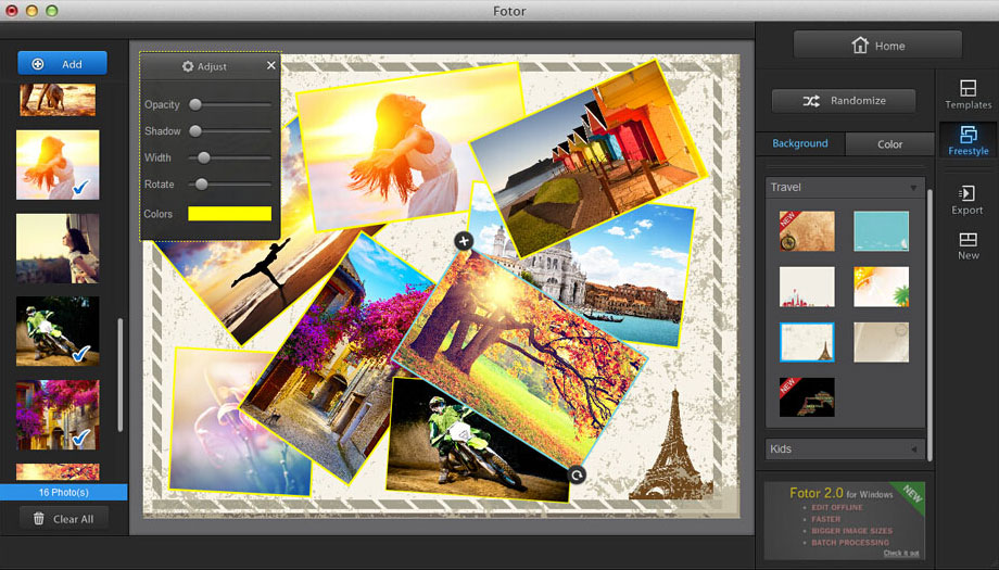 easy free photo editor for mac to lighten background